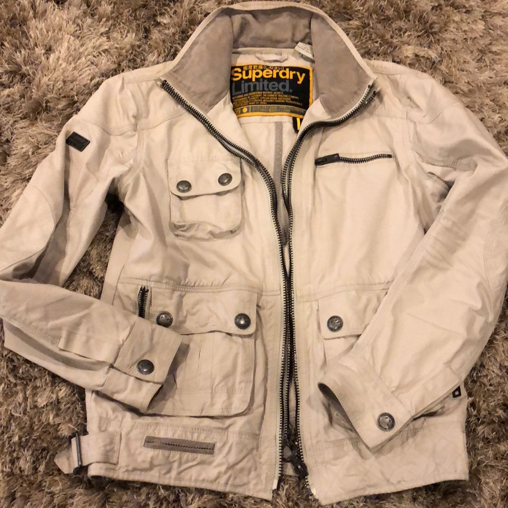Superdry cream colored jacket